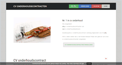 Desktop Screenshot of cvonderhoudscontracten.nl